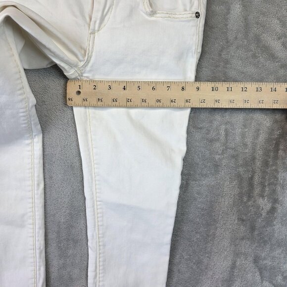 True Religion Casey Jeans Womens 25 White Low Rise Super Skinny Stretch Denim - Picture 11 of 14